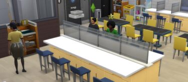 【シムズ4建築Tips】ハーフウォールでカウンターのパーテーションを作る【The Sims4・レストランに】
